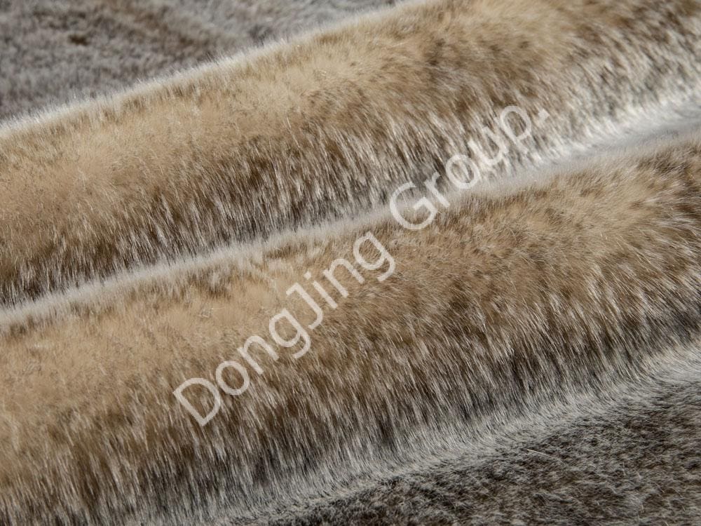 9G0304-Hujung dicelup beras pudar 169 bulu arnab faux fur fabric