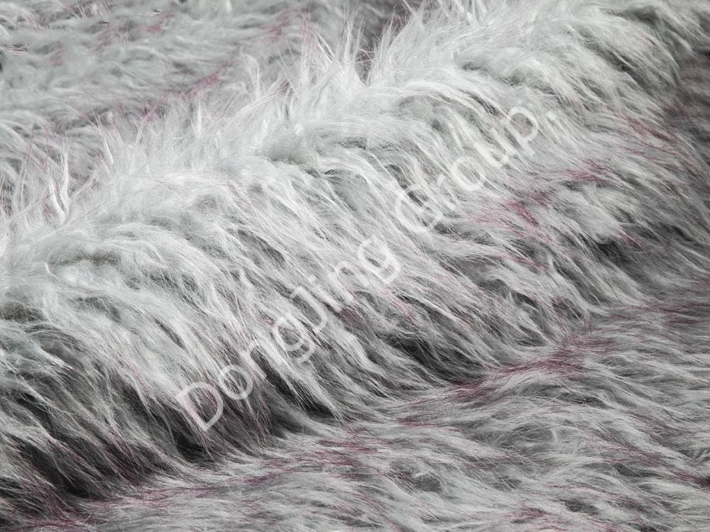 9KW0336-Hujung bulu biru terang menolak bulu pantai faux fur fabric