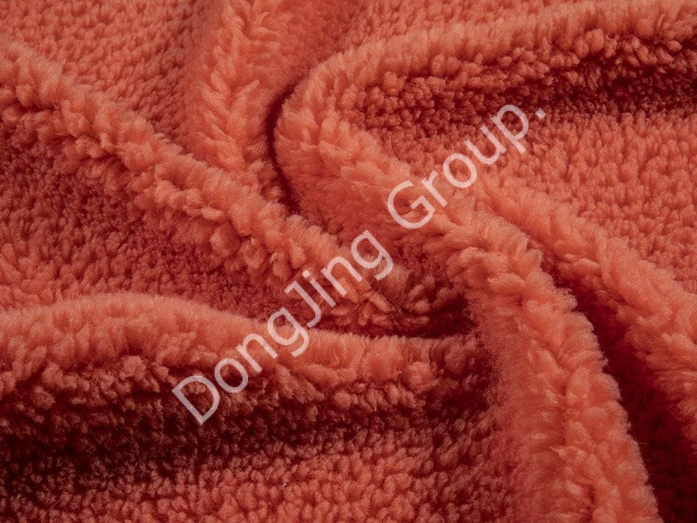 9P2077-Kunyit tangerine cantik seperti bulu faux fur fabric