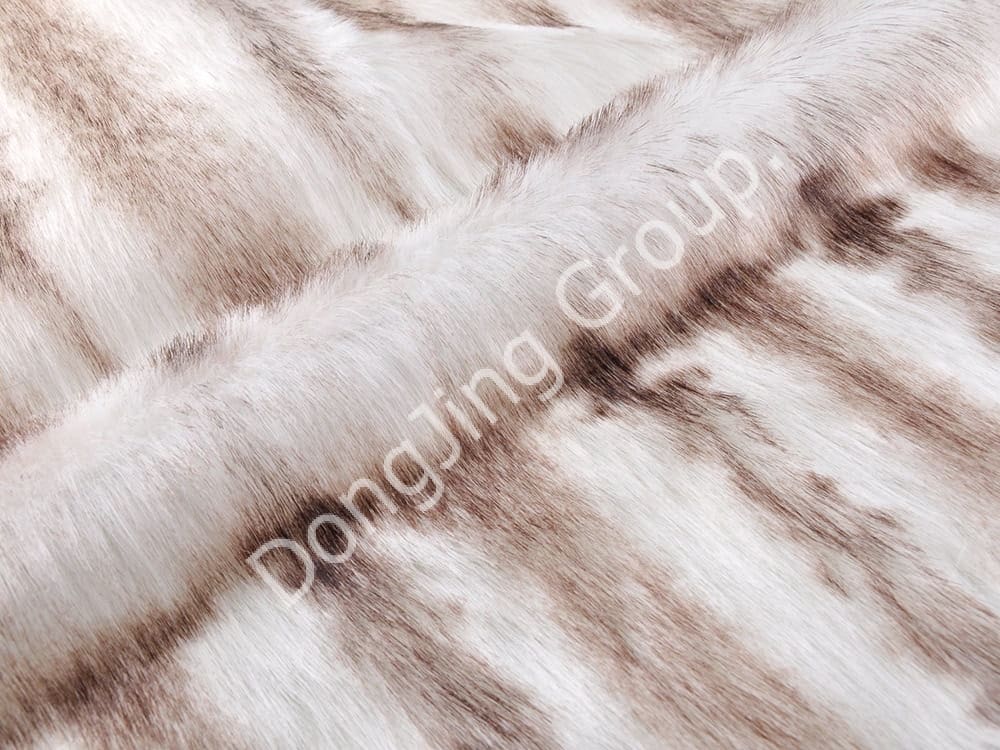 DP0626-hujung dicelup putih faux fur fabric