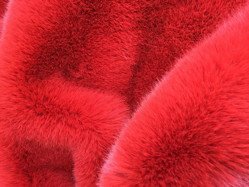 XD0006-Musang Emas Kerikil Merah faux fur fabric