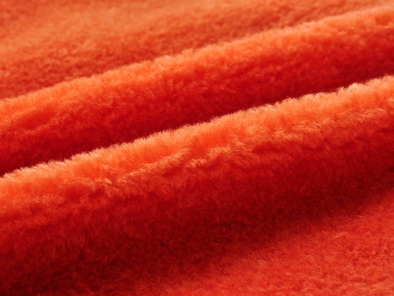 XKT0252-Coral Orange Little Toka faux fur fabric